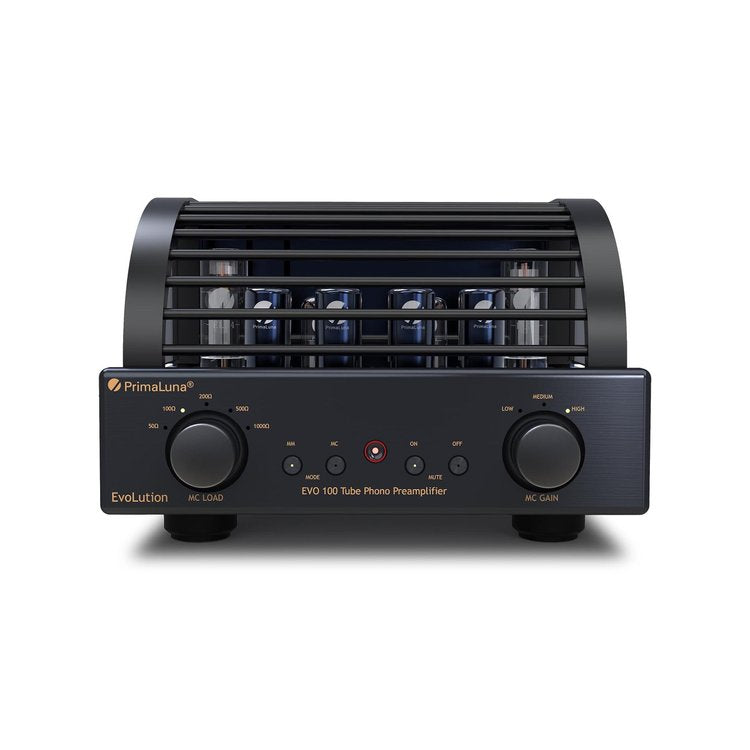 PrimaLuna EVO 100 Tube Phono Preamplifier in Black, with Cover