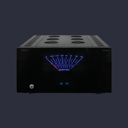 The X-A1200 mono power amplifier is designed to exceed expectations. Front image