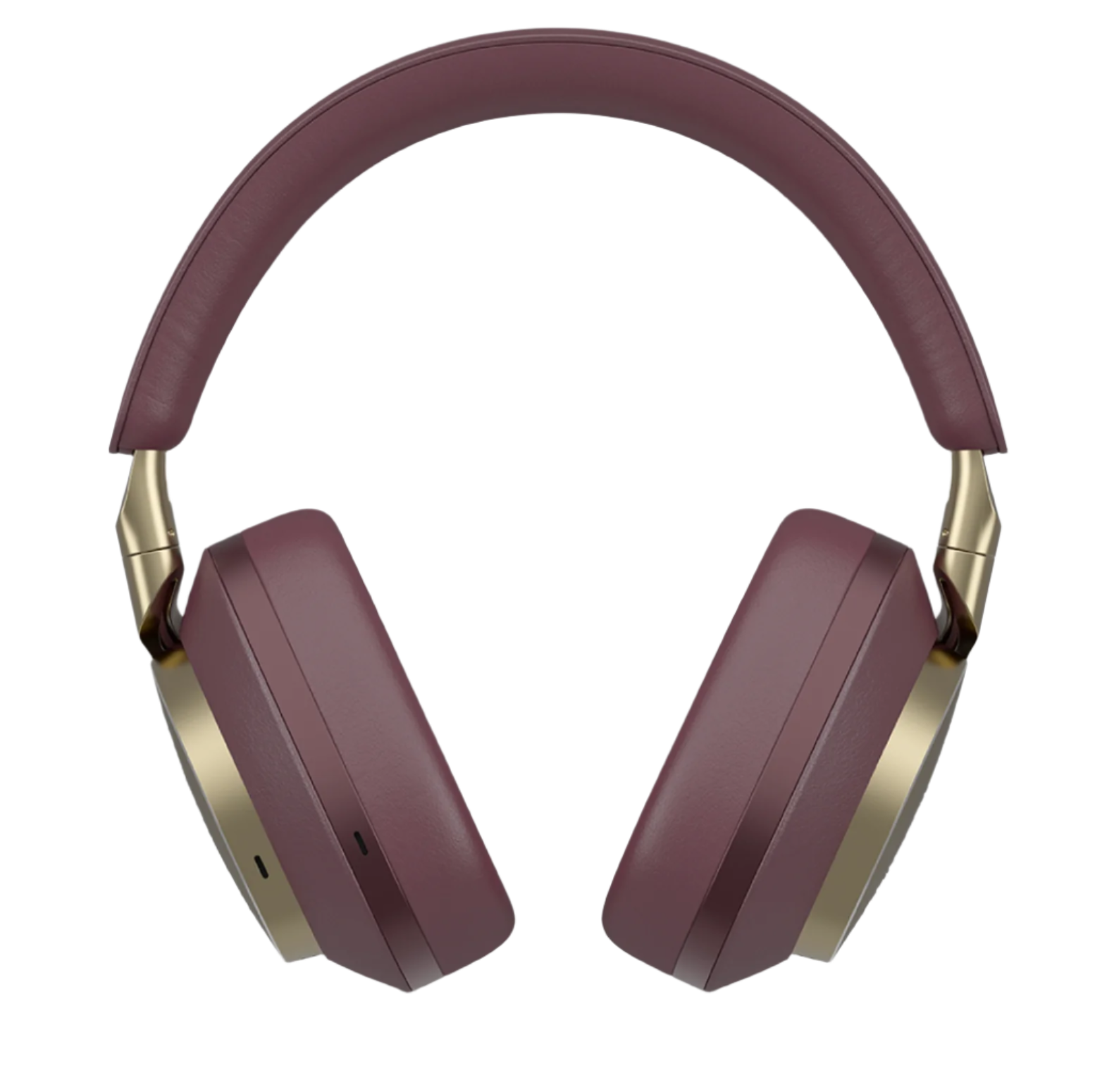 B&W Px8 Noise Cancelling Headphones in Royal Burgundy. Image of front