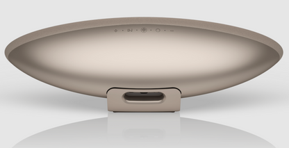 Bowers & Wilkins Zeppelin Pro Edition Wireless Speaker, in solar gold. back of unit