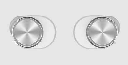 B&W Pi5 S2 Wireless Earbuds in Cloud Gray. Image of top