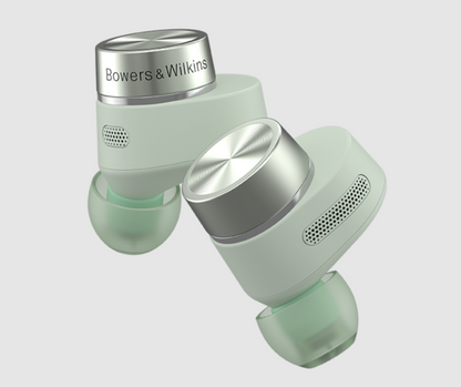 B&W Pi5 S2 Wireless Earbuds in Sage Green