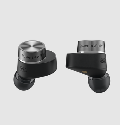 B&W Pi7 S2 Wireless Earbuds profile in Satin Black