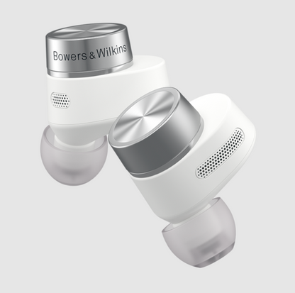 B&W Pi7 S2 Wireless Earbuds pair in Canvas White