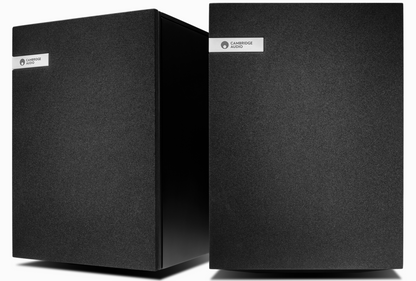 Cambridge Audio EVO S Bookshelf Speakers (pair) provide exceptional sound. Front mesh image 2.