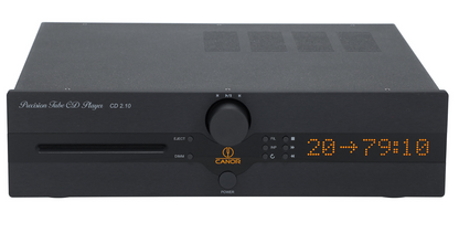 Canor CD 2.10 Tube CD Player and DAC in black, front