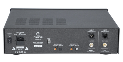 Canor CD 2.10 Tube CD Player and DAC in black, back