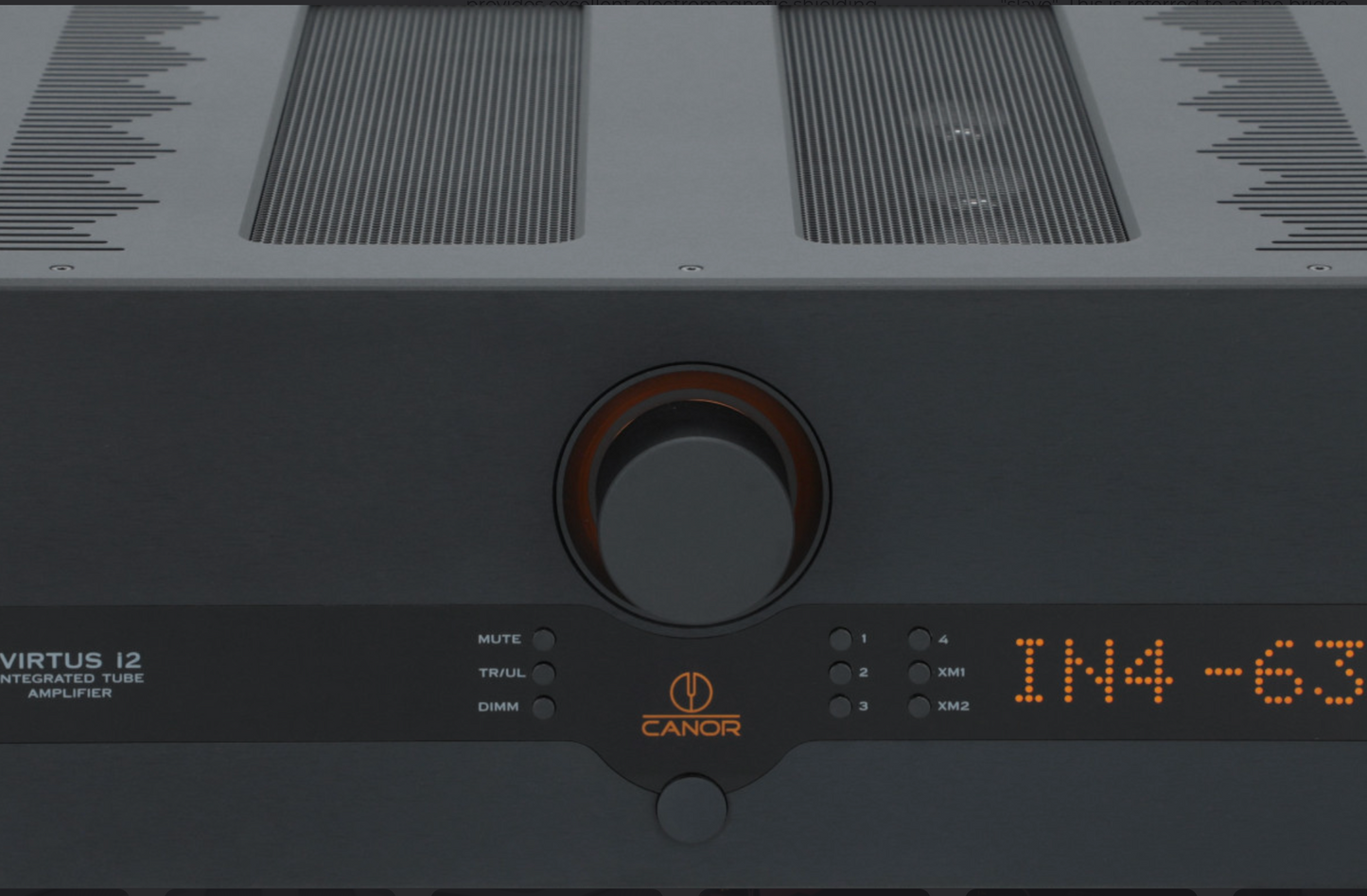 Canor Virtus I2 Integrated Tube Amplifier in black