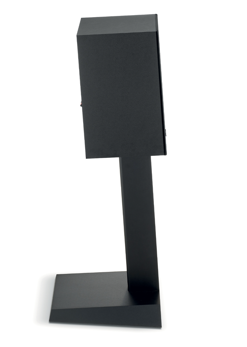 Focal Theva N°1 2-way Bookshelf Speakers in Black.  Individual speaker shown on stand - sold separately - profile image