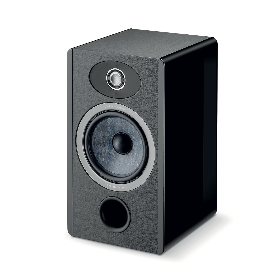 Focal Vestia No.1 Bookshelf Speakers, Individual speaker in black, without grille 