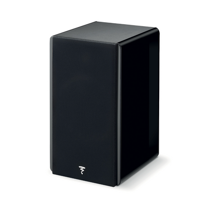 Focal Vestia No.1 Bookshelf Speakers, Individual speaker in black, with grille 