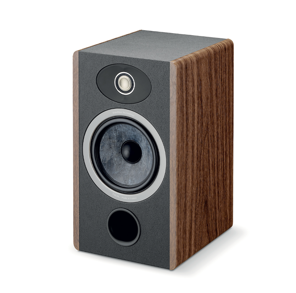 Focal Vestia No.1 Bookshelf Speakers, individual speaker, dark wood without grille 