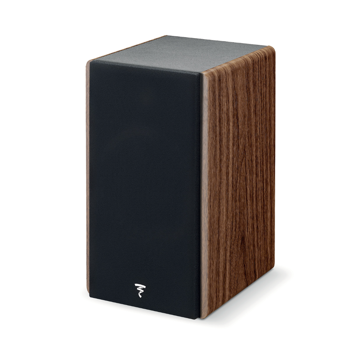 Focal Vestia No.1 Bookshelf Speakers, individual speaker, dark wood with grille 