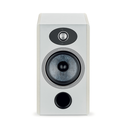 Focal Vestia No.1 Bookshelf Speakers individual, light wood  front view without grille