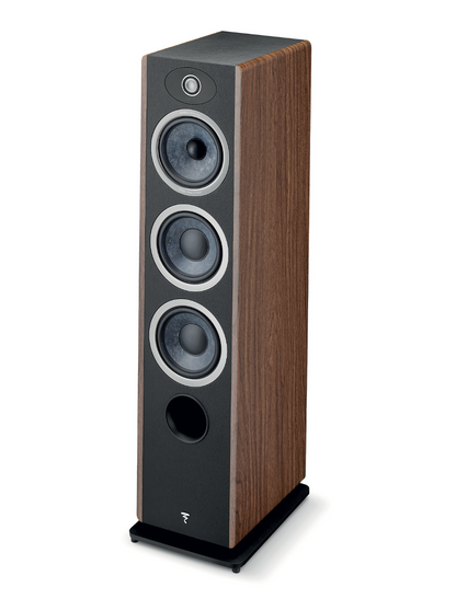 Focal Vestia No.2 3-Way Floorstanding Speakers in Dark Wood, on angle