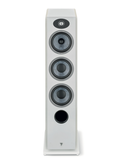 Focal Vestia No.2 3-Way Floorstanding Speakers in Light Wood, front view, no grille