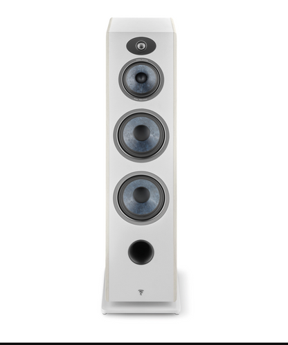 Focal Vestia No.4 3-Way Floorstanding Speakers in Light Wood, front image, no grille