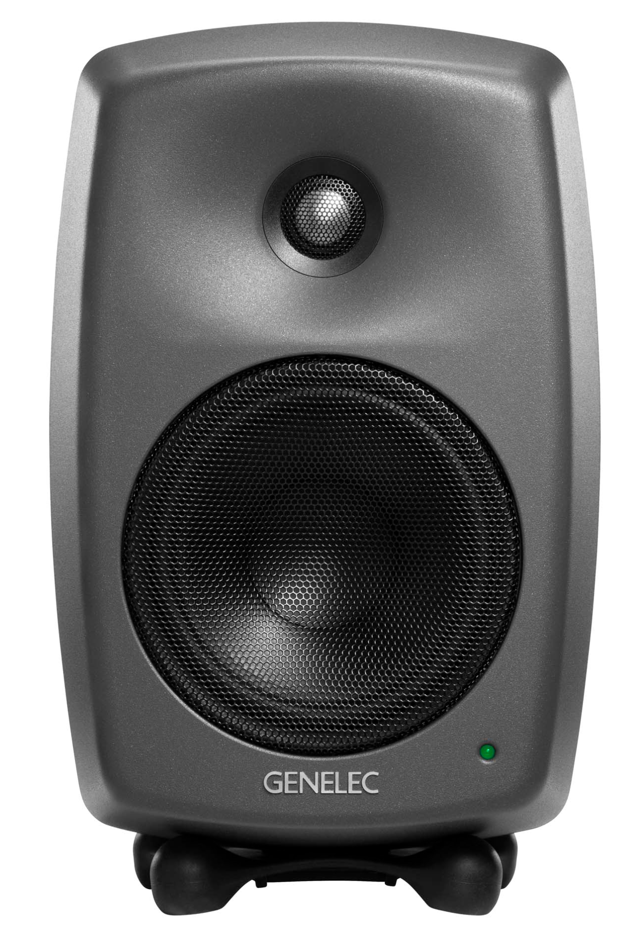 Genelec 8330A SAM Active Studio Monitors in dark gray - front image