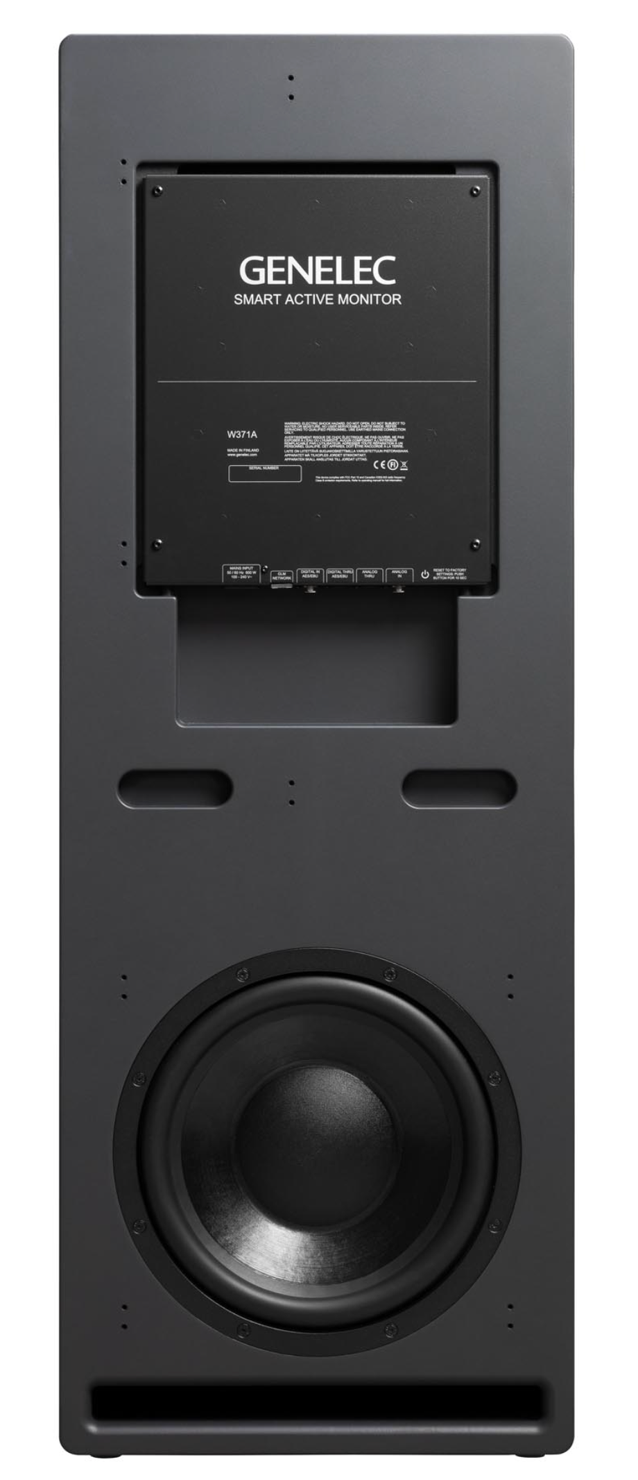 Genelec W371A SAM™ Woofer System in Dark Gray. Back image