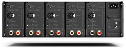 HEGEL C55 5 Channel Power Amplifier, back of unit