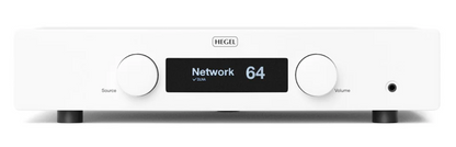 Hegel H190 Integrated Amplifier in White, front of unit