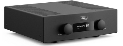 Hegel H400 Integrated Streaming Amplifier, front and top on an angle