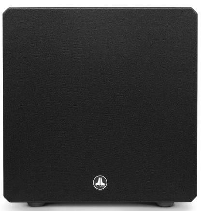 JL Audio E-Sub e112 12-inch Subwoofer in Black Gloss. Front of unit, with grille