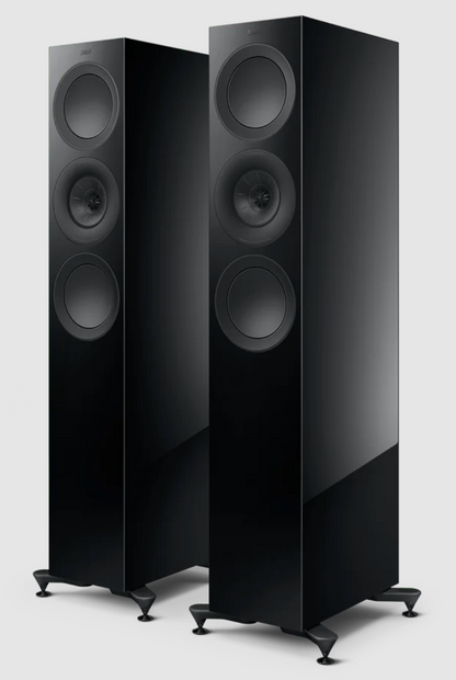 KEF R7 Meta Floorstanding Speakers in Black Gloss