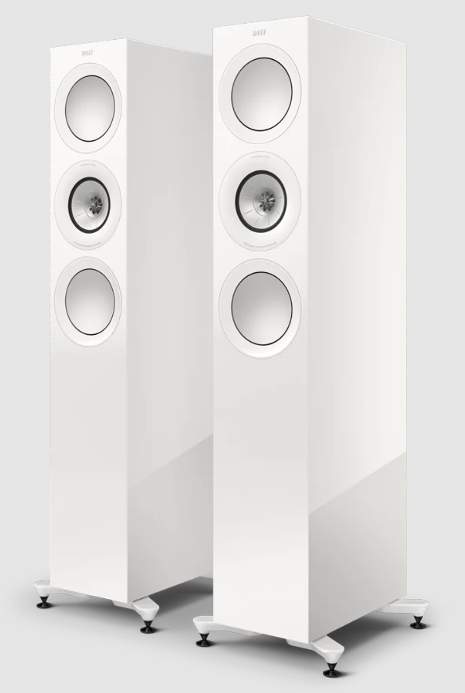 KEF R7 Meta Floorstanding Speakers in White Gloss