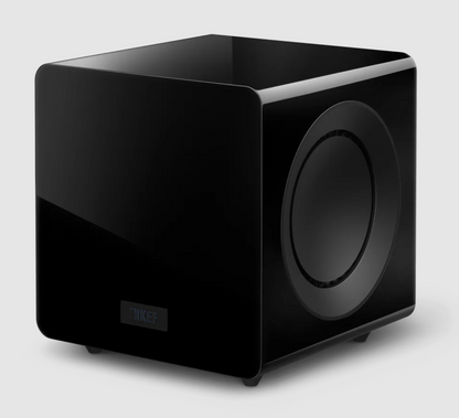 KEF KC92 Dual 9" Subwoofer in Black, angled view