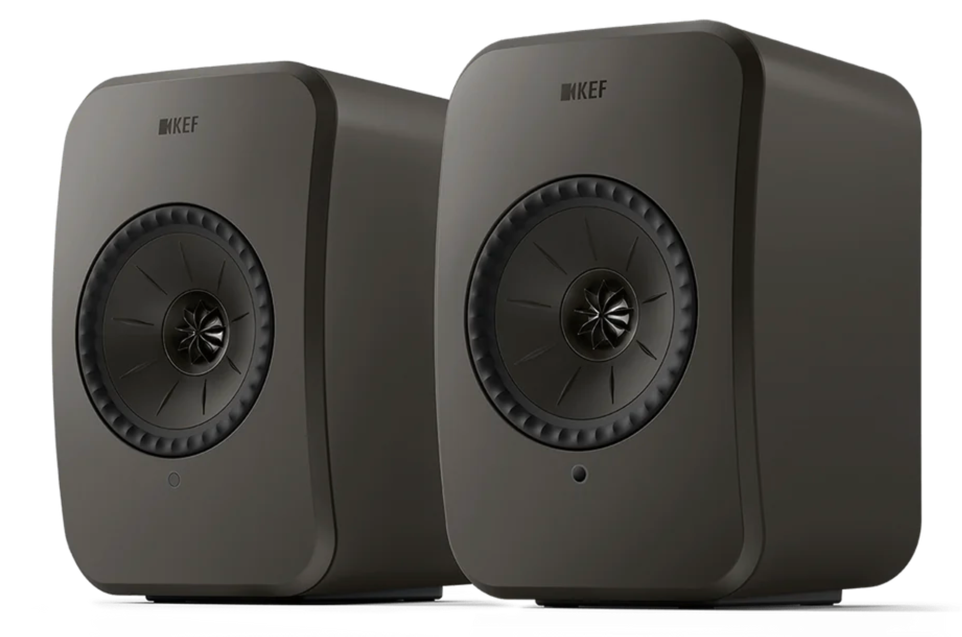 KEF LSX II LT Wireless Bookshelf Speakers  in Graphite Gray. Pair