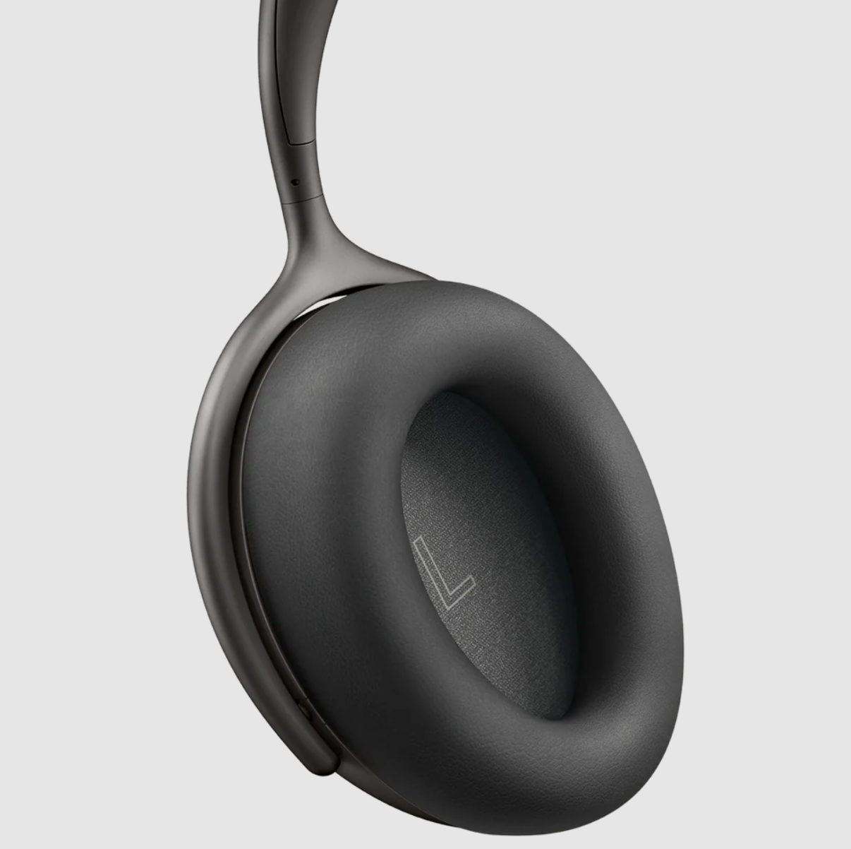 KEF Mu7 Noise Cancelling Wireless Headphones in Charcoal Grey,  earcup