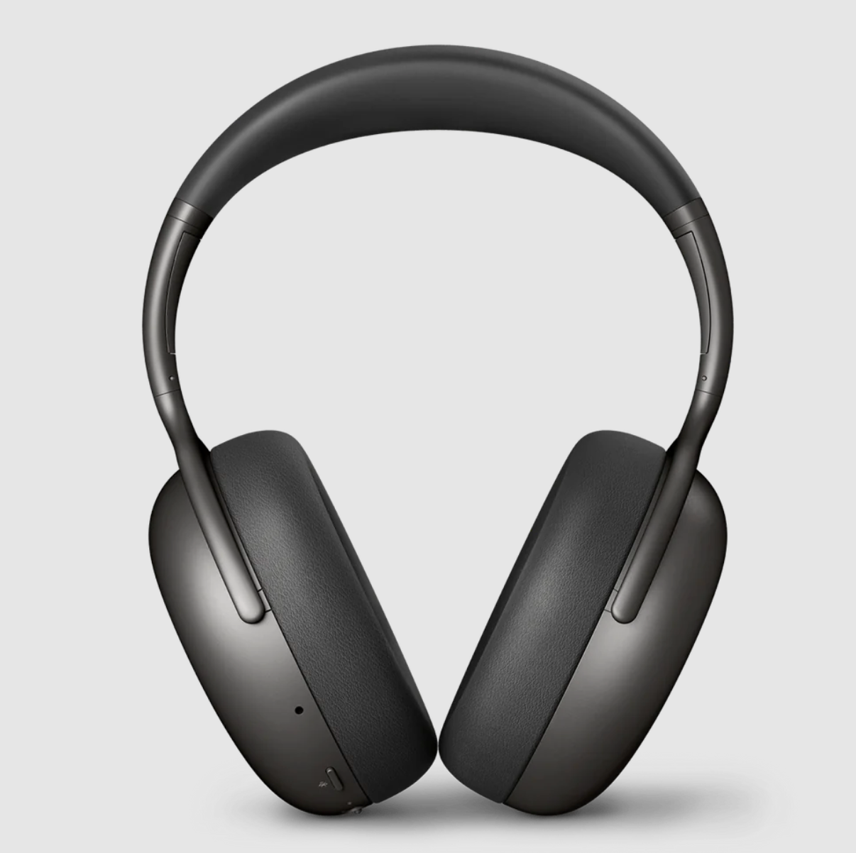 KEF Mu7 Noise Cancelling Wireless Headphones in Charcoal Grey,  Front