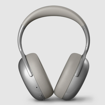 KEF Mu7 Noise Cancelling Wireless Headphones in Silver Grey