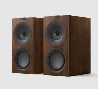 KEF Q Concerto Meta 3-way Bookshelf Speakers.  Pair in Walnut