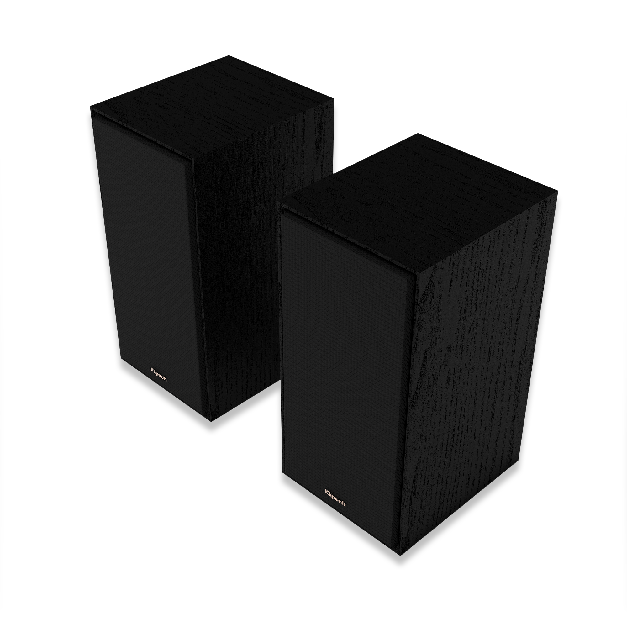 Klipsch R 50 M Ebony Bookshelf Speakers with Grille.  Angle image