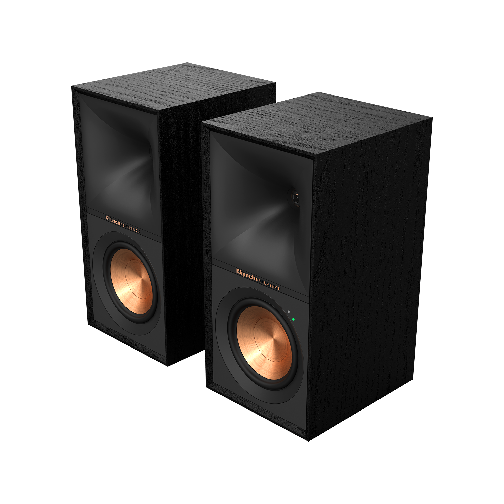 Klipsch R-50PM Powered Speakers with 5.25" Woofers. Black no grille