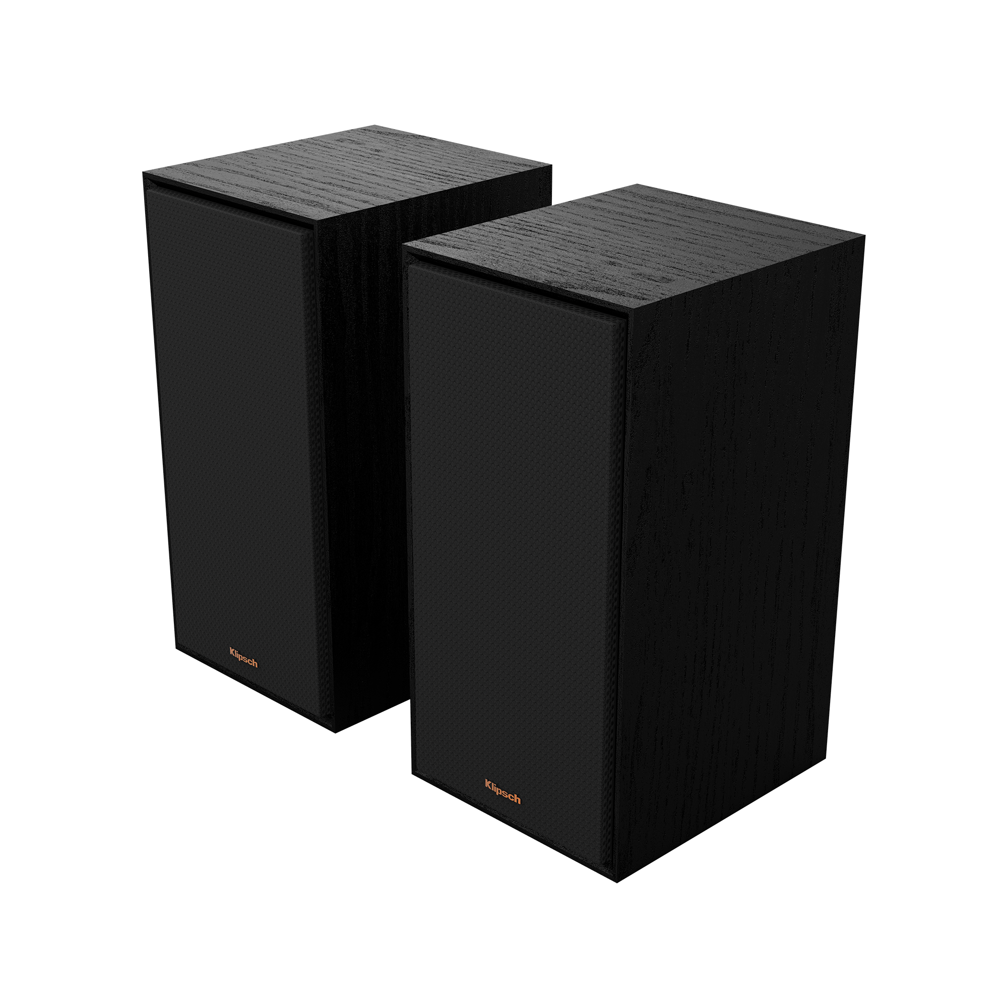 Klipsch R-50PM Powered Speakers with 5.25" Woofers. Black with grille