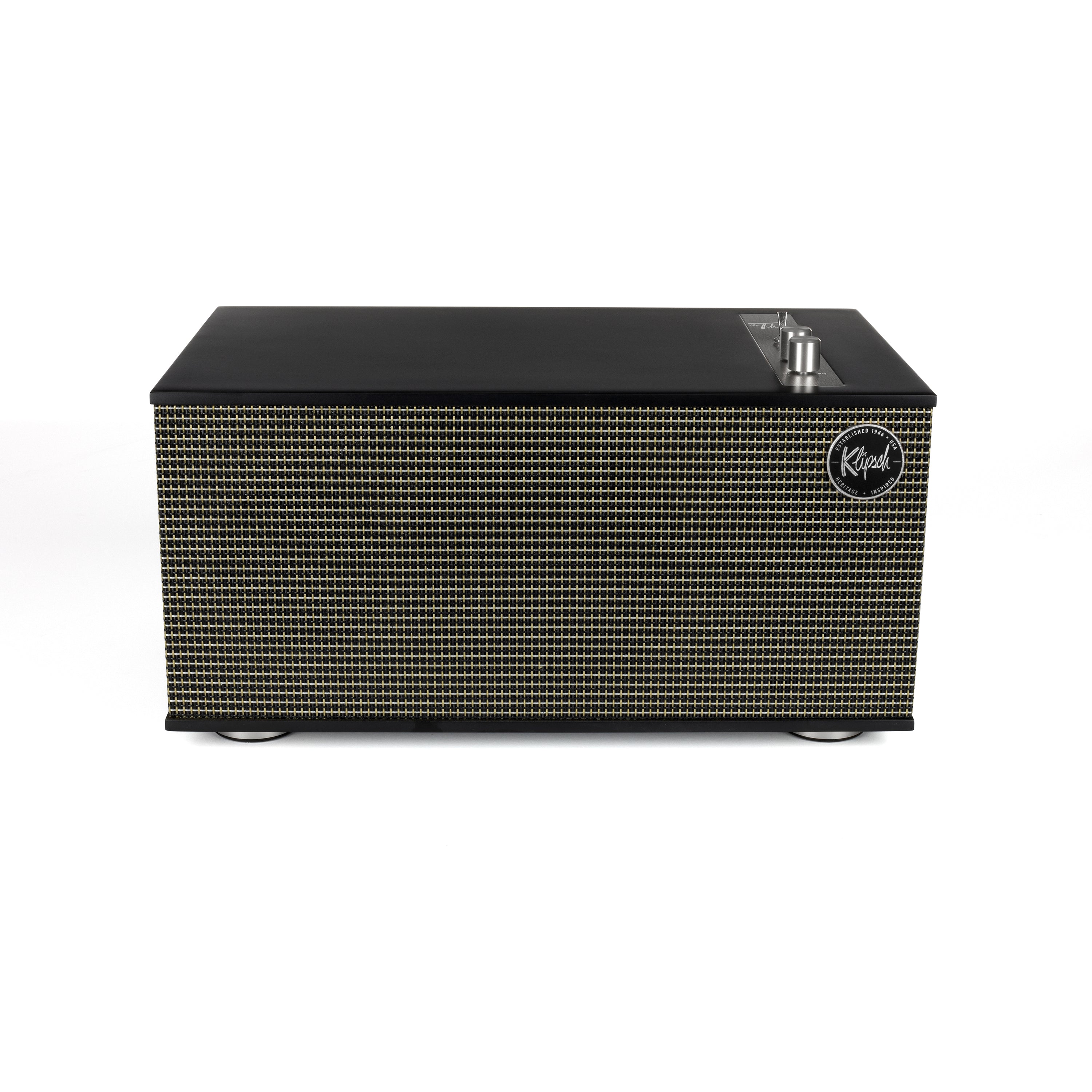 Klipsch The Three II wireless speaker in Matte Black. Front image