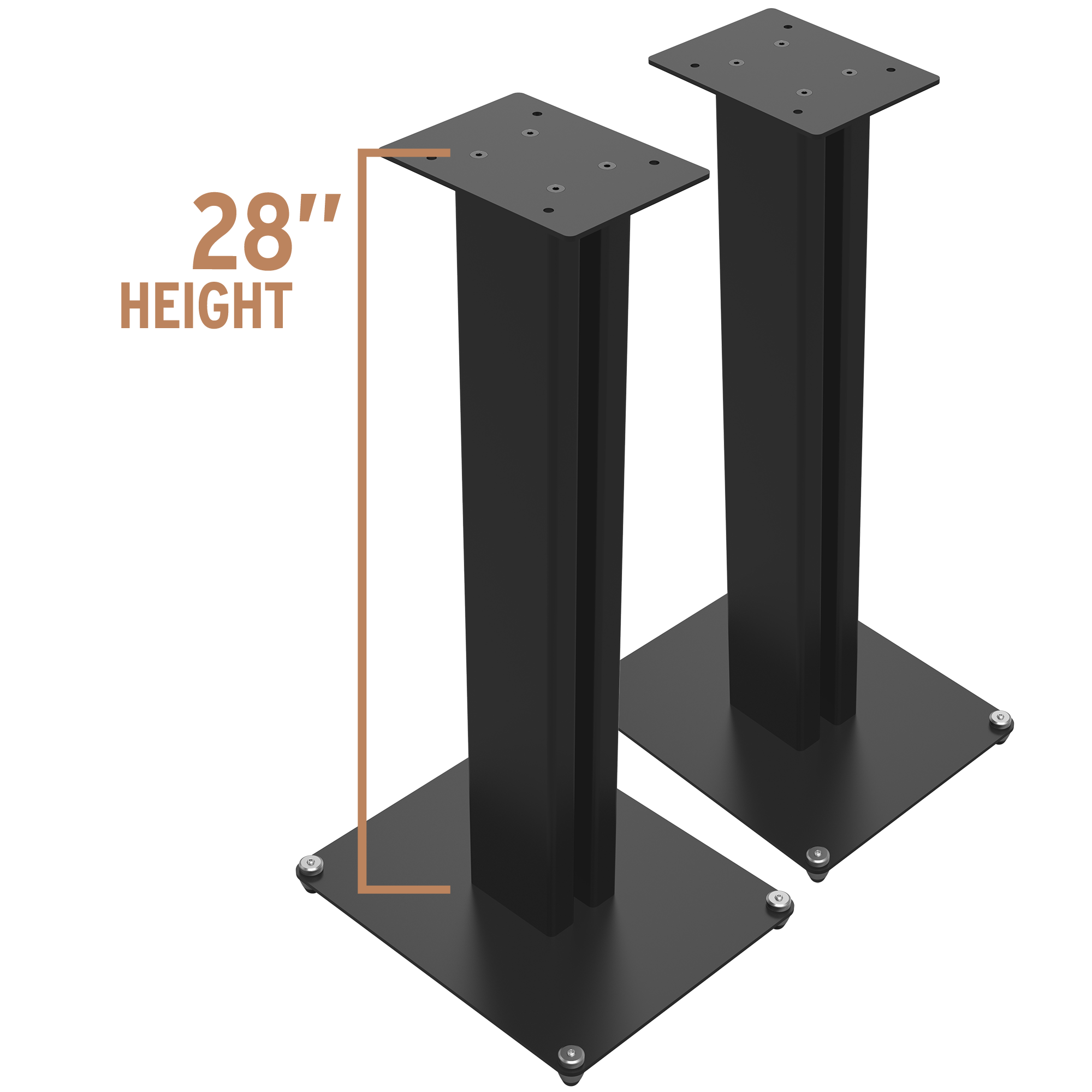 Klipsch KS28 inch speaker stands; Compatible  with The Nines, The Sevens & RP-600M II. Hero image