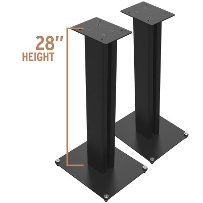 Klipsch KS28 inch speaker stands; Compatible  with The Nines, The Sevens & RP-600M II. Hero image