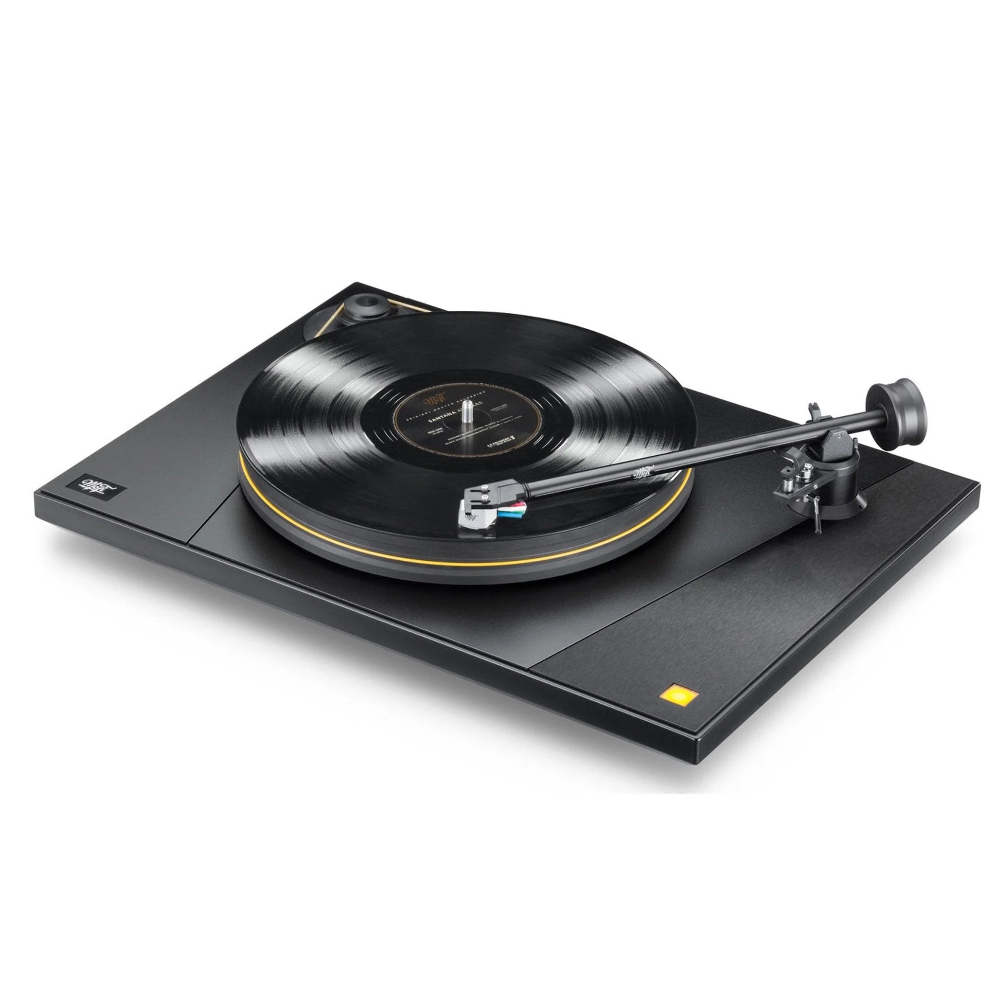 Mobile Fidelity Ultradeck Turntable + UltraGold MC Cartridge. Angled Image