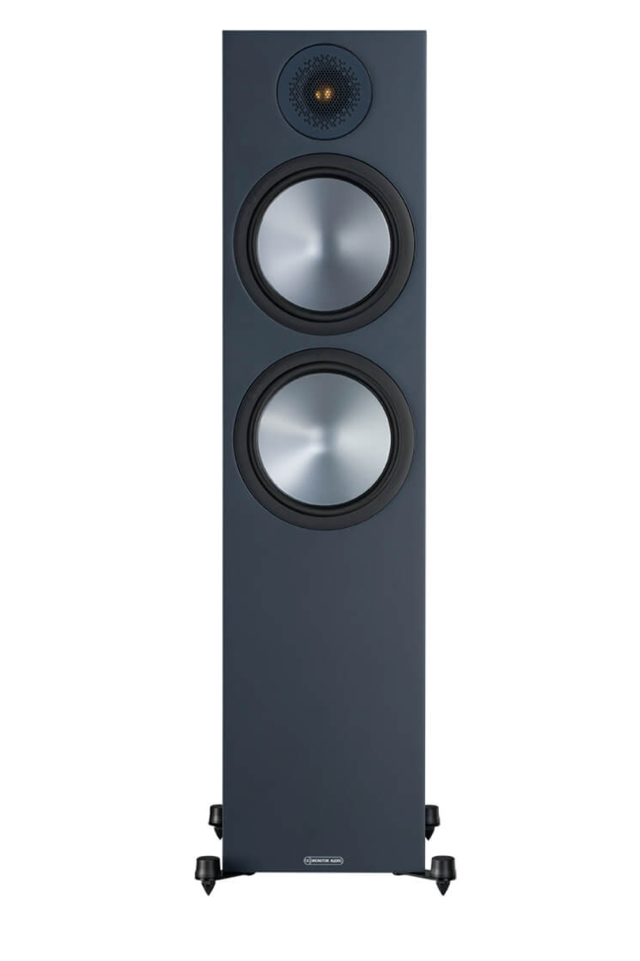 Monitor Audio Bronze 500 Floorstanding Speakers.  Individual speaker shown in black