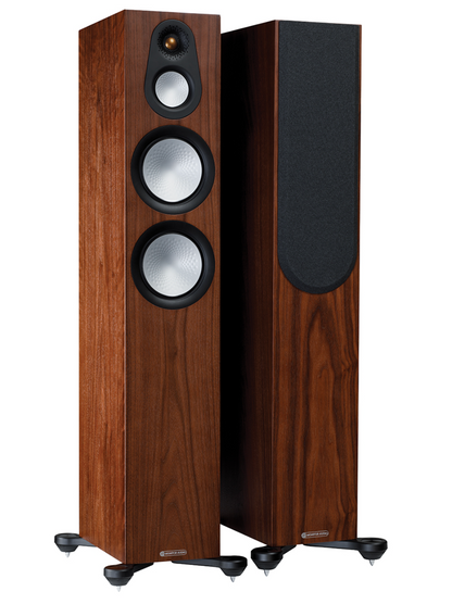 Monitor Audio Silver 300 7G Floorstanding Speakers (pair) in Natural Walnut