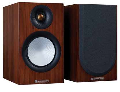 Monitor Audio Silver 50 7G Bookshelf Speakers (pair) in Natural Walnut