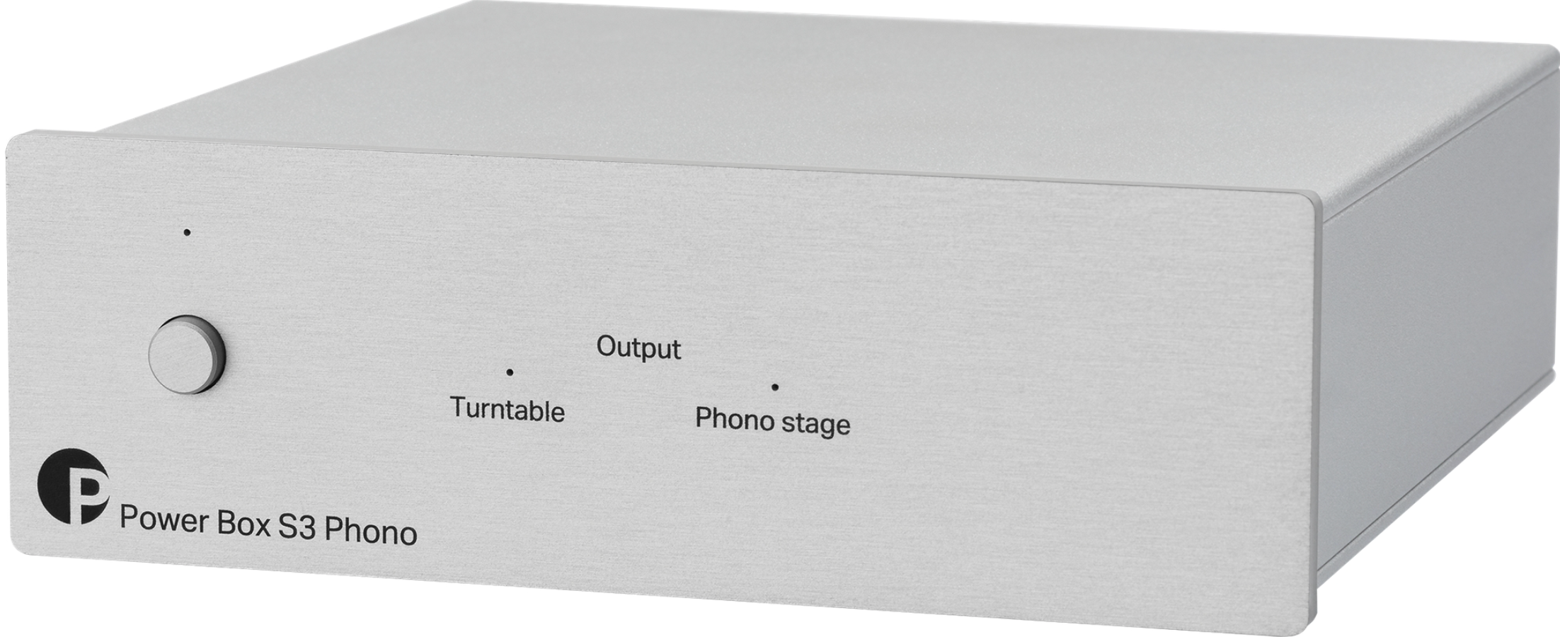 ProJect Power Box S3 Phono Power Supply. Silver front image