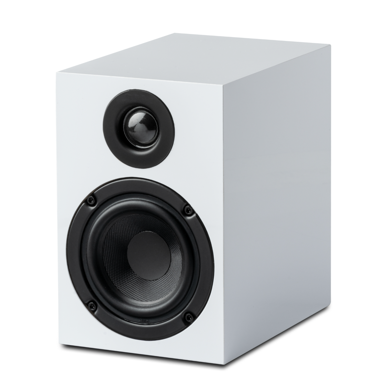 ProJect Speaker Box 3 E Bookshelf Speaker in high gloss white, front no grille