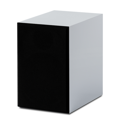 ProJect Speaker Box 3 E Bookshelf Speaker in high gloss white, front with grille