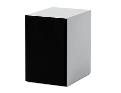 ProJect Speaker Box 3 E Carbon Bookshelf Speakers. Individual speaker  in Satin White shown with grille