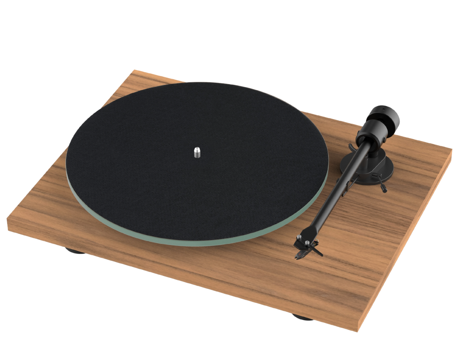 ProJect T1 EVO Phono Turntable with Ortofon OM 10 Cartridge in Walnut